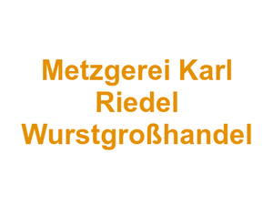 Metzgerei Karl Riedel Wurstgroßhandel Logo