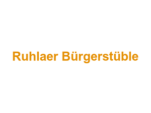 Ruhlaer Bürgerstüble Logo