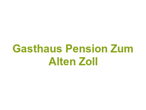 Gasthaus Pension Zum Alten Zoll Logo