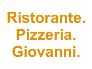 Zum Sängerheim - Ristorante. Pizzeria. Giovanni. Logo