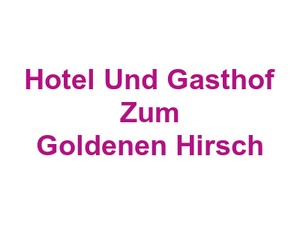 Hotel Und Gasthof Zum Goldenen Hirsch Logo