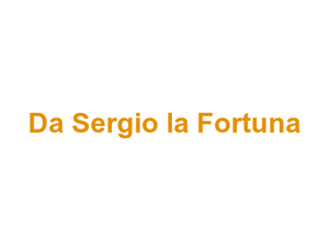 Da Sergio la Fortuna Logo