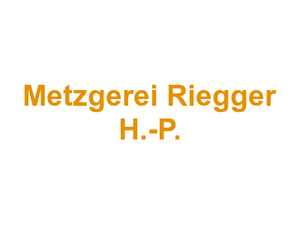 Metzgerei Riegger H.-P. Logo