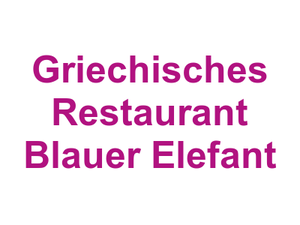 Griechisches Restaurant Blauer Elefant Logo