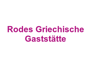 Rodes Griechische Gaststätte Logo