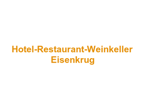 Hotel-Restaurant-Weinkeller Eisenkrug Logo