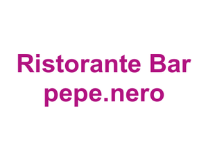 Ristorante Bar pepe.nero Logo