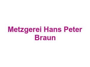 Metzgerei Hans Peter Braun Logo