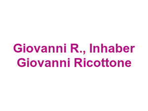 Giovanni R., Inhaber Giovanni Ricottone Logo