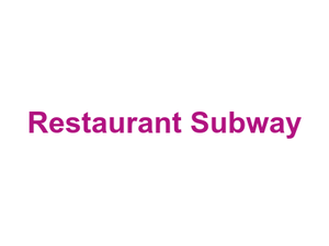Restaurant Subway Logo