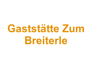 Gaststätte Zum Breiterle Logo