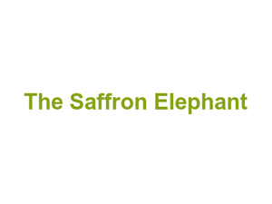 The Saffron Elephant Logo