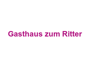 Gasthaus zum Ritter Logo