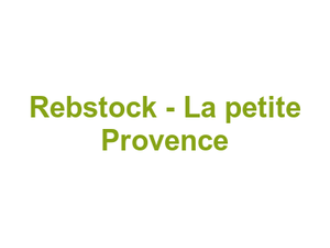 Rebstock - La petite Provence Logo