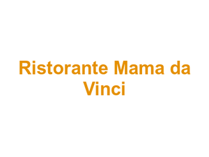 Ristorante "Mama da Vinci" Logo