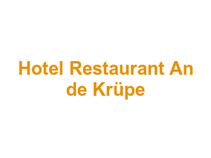 Hotel Restaurant An de Krüpe Logo