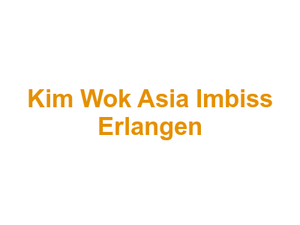 Kim Wok Asia Imbiss Erlangen Logo