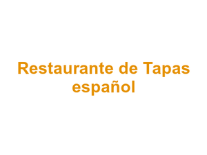 Restaurante de Tapas español Logo