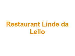 Restaurant Linde da Lello Logo