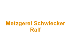 Metzgerei Schwiecker Ralf Logo