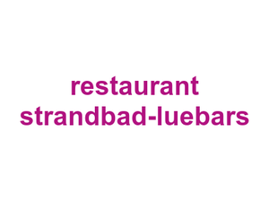 restaurant strandbad-luebars Logo