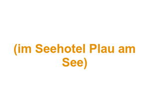 Restaurant "Seeblick" (im Seehotel Plau am See) Logo