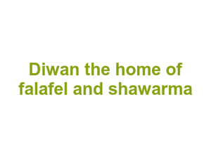 Diwan the home of falafel and shawarma Logo