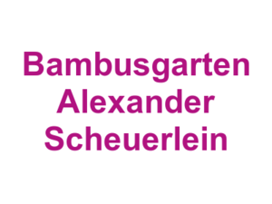 Restaurant-Cafe Bambusgarten Alexander Scheuerlein Logo