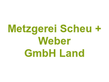 Metzgerei Scheu + Weber GmbH Land Logo