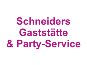 Schneiders Gaststätte & Party-Service Logo