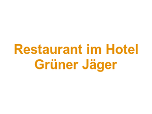 Restaurant im Hotel Grüner Jäger Logo