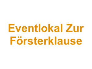 Eventlokal "Zur Försterklause" Logo