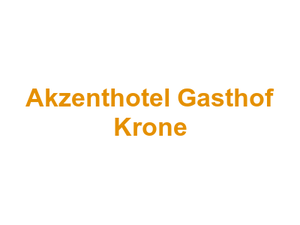 Akzenthotel Gasthof Krone Logo