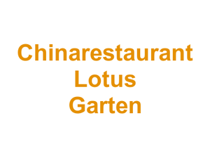 Chinarestaurant Lotus Garten Logo