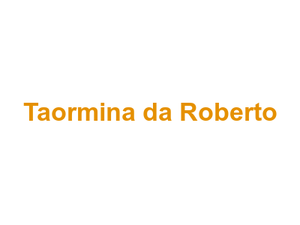 Taormina da Roberto Logo
