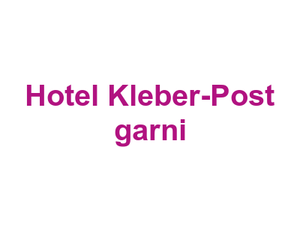 Hotel Kleber-Post garni Logo