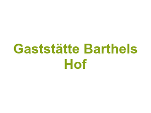 Gaststätte Barthels Hof Logo