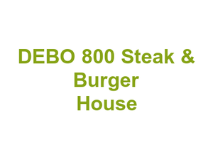 DEBO 800 Steak & Burger House Logo