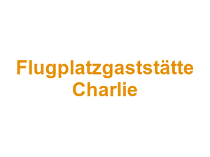 Flugplatzgaststätte Charlie Logo