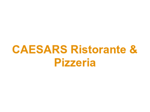 CAESARS Ristorante & Pizzeria Logo