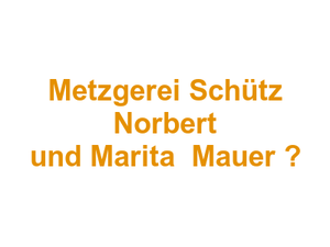 Metzgerei Schütz Norbert und Marita  Mauer – Logo