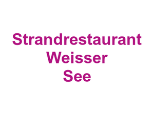 Strandrestaurant Weisser See Logo