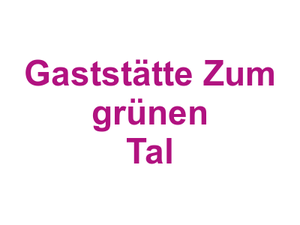 Gaststätte Zum grünen Tal Logo