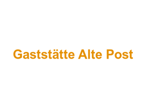 Gaststätte Alte Post Logo