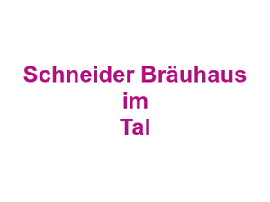 Schneider Bräuhaus im Tal Logo