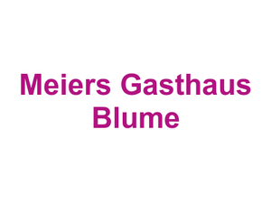 Meiers Gasthaus Blume Logo