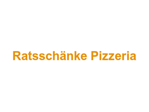 Ratsschänke Pizzeria Logo