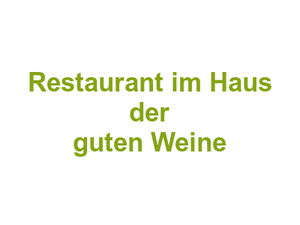 Restaurant im Haus der guten Weine Logo