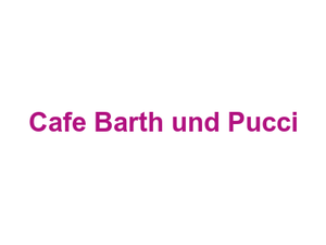 Cafe Barth und Pucci Logo