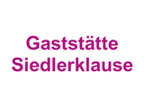 Gaststätte Siedlerklause Logo
